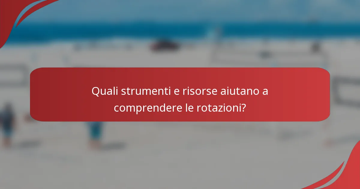 Quali strumenti e risorse aiutano a comprendere le rotazioni?